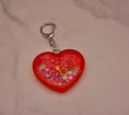 Load image into Gallery viewer, Resin Heart Shaker Keychain