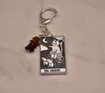 Load image into Gallery viewer, Cat Tarot Keychain Collection — Crystal Major Arcana Charms
