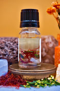 Load image into Gallery viewer, Hermes Oil — Citrine, Blue Lace Agate, Saffron & Lotus Hearts
