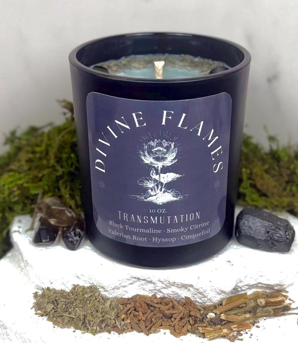 Transmutation Candle— Warding, Alchemy & Anchored Manifestation