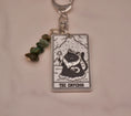 Load image into Gallery viewer, Cat Tarot Keychain Collection — Crystal Major Arcana Charms
