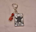 Load image into Gallery viewer, Cat Tarot Keychain Collection — Crystal Major Arcana Charms
