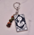 Load image into Gallery viewer, Cat Tarot Keychain Collection — Crystal Major Arcana Charms
