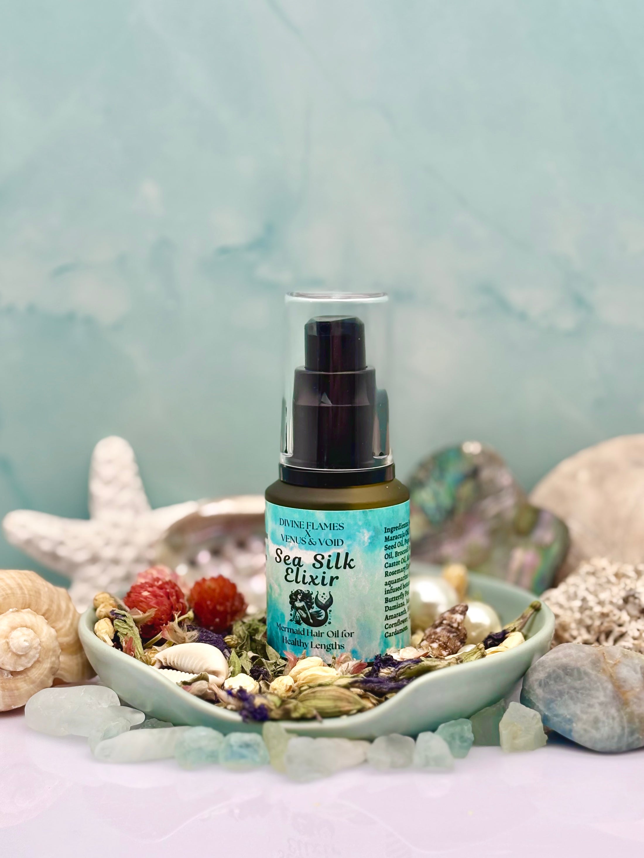 Sea Silk Elixir Hair Oil Divine Flames X Venus and Void