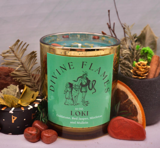 Loki Candle | God of Transformation, Chaos and Mischief