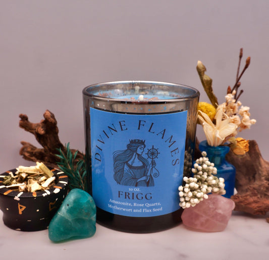 Frigg Candle | Goddess of the Hearth & Fate