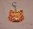 Load image into Gallery viewer, Multiple Color Options Cat-Shaped Resin Shaker Keychain
