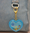 Load image into Gallery viewer, Resin Heart Shaker Keychain
